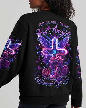 For He Will Order His Angels Women's All Over Print Shirt - Tltr1412242