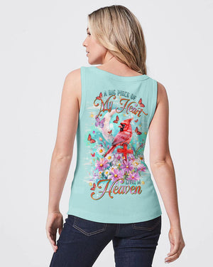 A Big Piece Of My Heart Lives In Heaven Cardinals Women's All Over Print Shirt - Tltr1601253