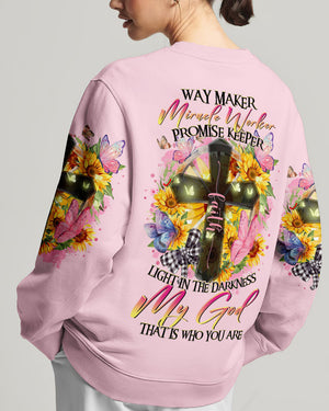 Way Maker Miracle Worker Cross Sunflower Women's All Over Print Shirt - Tltr1708233