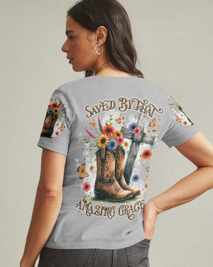 Saved By That Amazing Grace Women's All Over Print Shirt - Tltr1803253