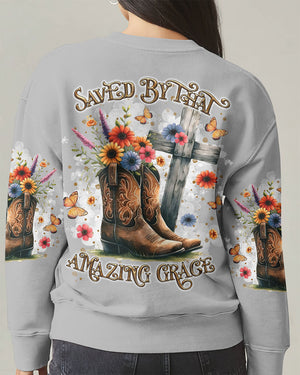 Saved By That Amazing Grace Women's All Over Print Shirt - Tltr1803253