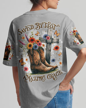 Saved By That Amazing Grace Women's All Over Print Shirt - Tltr1803253