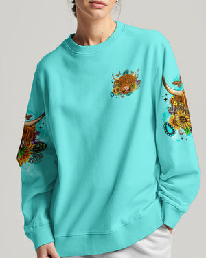 Living Life Somewhere Between Jesus Cow Women's All Over Print Shirt - Tltr2002243