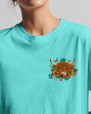 Living Life Somewhere Between Jesus Cow Women's All Over Print Shirt - Tltr2002243