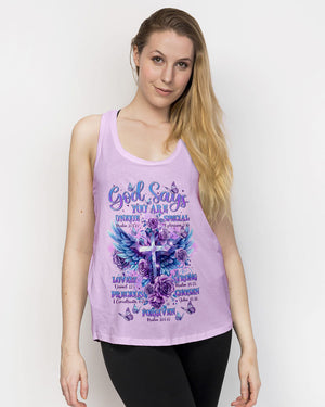 God Says You Are Cross Wings Women's All Over Print Shirt - Tltr2003244