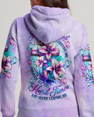 Thank You God For Carrying Me Lilies Women's All Over Print Shirt - Tltr2005251