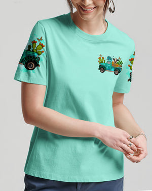 Living Life Somewhere Between Jesus Cow Truck Women's All Over Print Shirt - Tltr2203244
