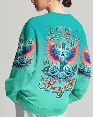 Lord Stood With Me Cross Rose Women's All Over Print Shirt - Tltr2308245