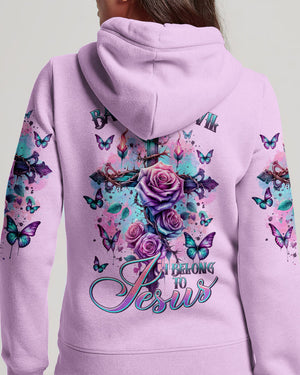 I Belong To Jesus Cross Rose Women's All Over Print Shirt - Tltr2401241