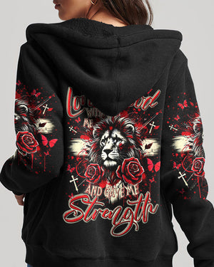 Lord Stood With Me Lion Rose Women's All Over Print Shirt - Tltr2410244