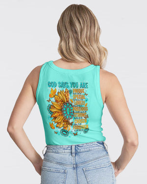 God Says You Are Sunflower Women's All Over Print Shirt - Tltr2702244
