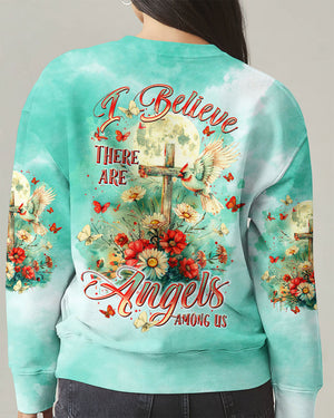 I Believe There Are Angels Among Us Cardinal Women's All Over Print Shirt - Tltr2703255