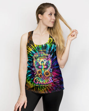 I Can Do All Things Cross Tie Dye Women's All Over Print Shirt - Tltw0102244