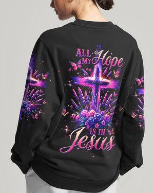 All My Hope Is In Jesus Lavender Women's All Over Print Shirt - Tltw0103245