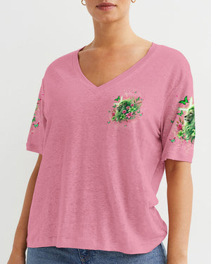 Way Maker Lion Cross Lilies Women's All Over Print Shirt - Tltw0107244