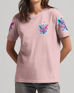 Lord Stood With Me Cross Wings Lilies Women's All Over Print Shirt - Tltw0202244
