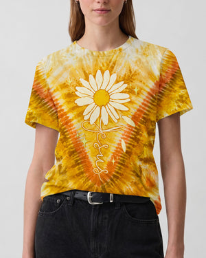 Jesus Daisies V Pattern Women's All Over Print Shirt - Tltw0207261