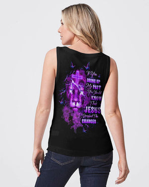 Jesus Dropped The Charges Lion Lilies Women's All Over Print Shirt - Tltw0208245