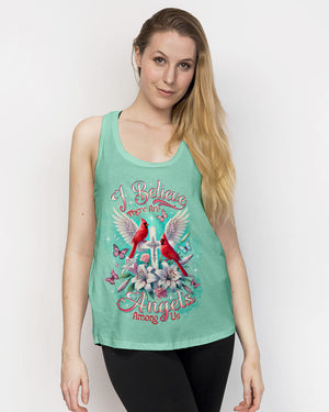 I Believe There Are Angels Among Us Cardinal Women's All Over Print Shirt - Tltw0301253