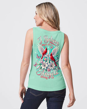 I Believe There Are Angels Among Us Cardinal Women's All Over Print Shirt - Tltw0301253
