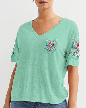 I Believe There Are Angels Among Us Cardinal Women's All Over Print Shirt - Tltw0301253
