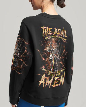 The Devil Saw Me With My Head Down Women's All Over Print Shirt - Tltw0305246