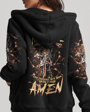 The Devil Saw Me With My Head Down Women's All Over Print Shirt - Tltw0305246