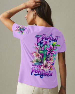 Not Perfect Just Forgiven Women's All Over Print Shirt - Tltw0306252