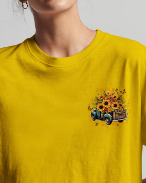 I'm Blunt Because God Rolled Me That Way Sunflower Truck Women's All Over Print Shirt - Tltw0312254
