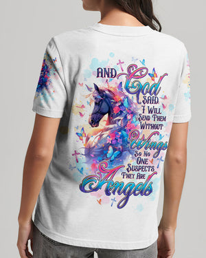 I Will Send Them Without Wings Horse Women's All Over Print Shirt - Tltw0407253