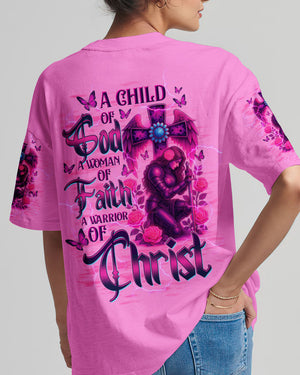 A Child Of God A Woman Of Faith Warrior Women's All Over Print Shirt - Tltw0408253