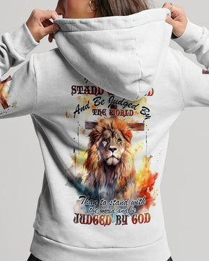 I Would Rather Stand With God Painting Lion Women's All Over Print Shirt - Tltw0410233