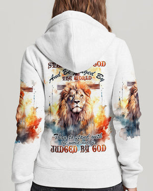 I Would Rather Stand With God Painting Lion Women's All Over Print Shirt - Tltw0410233