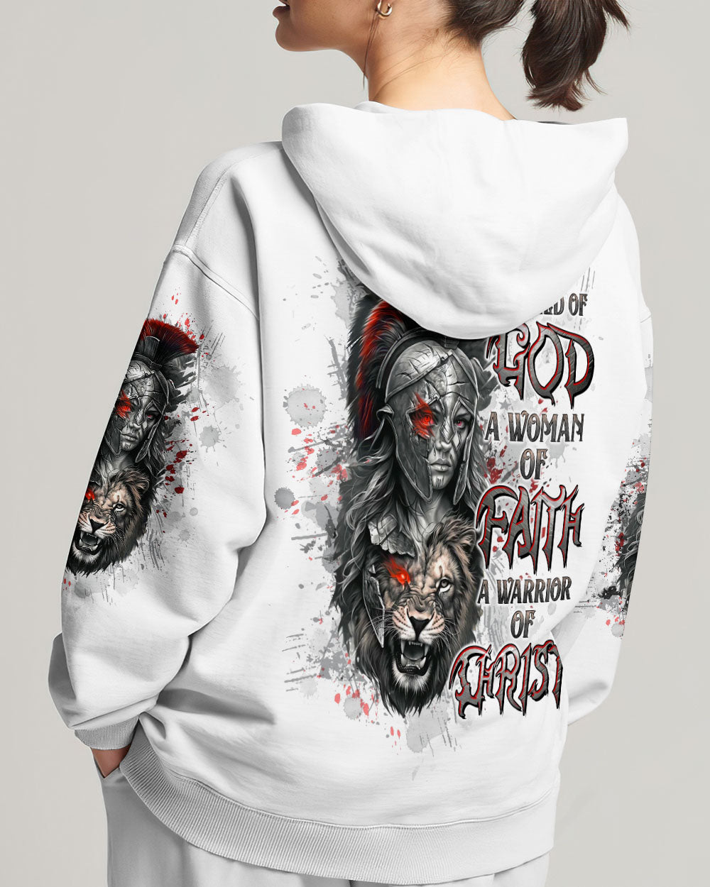 A Child Of God A Woman Of Faith Warrior Lion Women's All Over Print Shirt - Tltw0411244