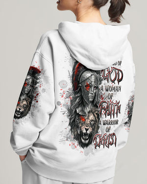 A Child Of God A Woman Of Faith Warrior Lion Women's All Over Print Shirt - Tltw0411244