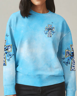 God Is Within Her She Will Not Fall Cross Bow Women's All Over Print Shirt - Tltw0412244
