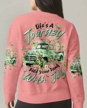 Life's A Journey Flower Truck Women's All Over Print Shirt - Tltw0412252