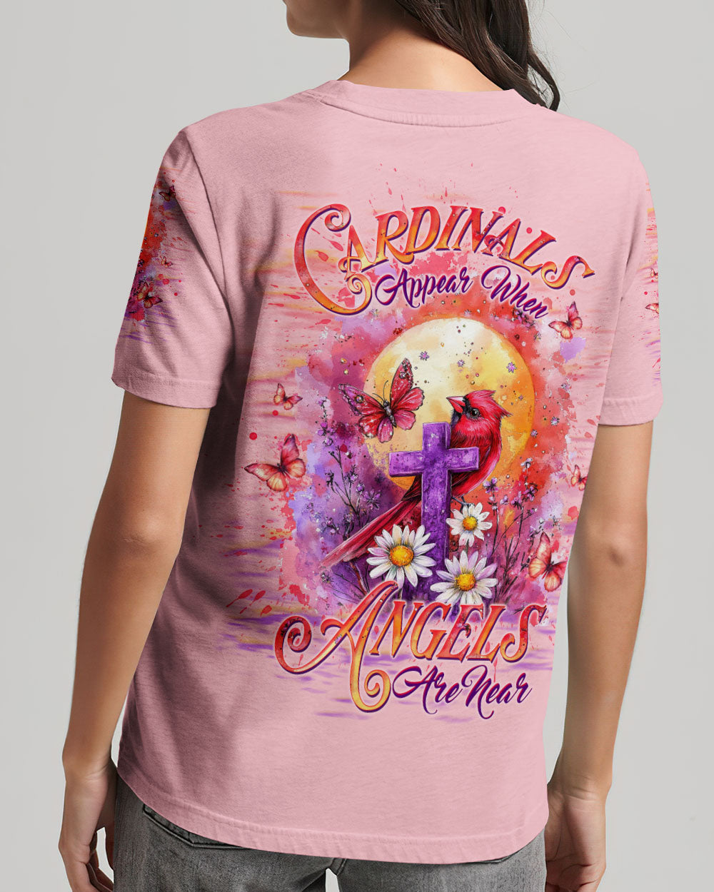 Cardinals Appear When Angels Are Near Women's All Over Print Shirt - Tltw0603254