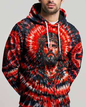 Jesus Halo Of Faith Red & Black Swirl Men's All Over Print Shirt - Tltw0603261