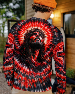 Jesus Halo Of Faith Red & Black Swirl Men's All Over Print Shirt - Tltw0603261
