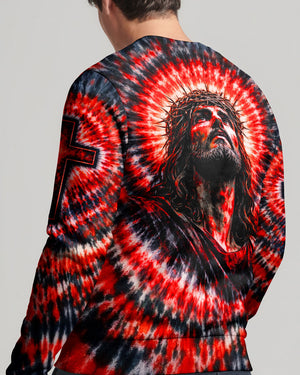 Jesus Halo Of Faith Red & Black Swirl Men's All Over Print Shirt - Tltw0603261