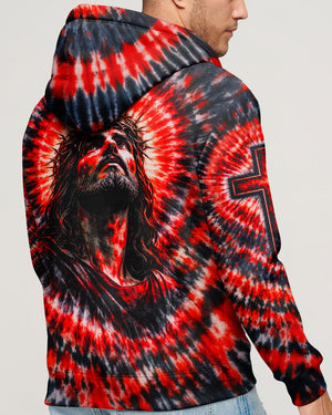 Jesus Halo Of Faith Red & Black Swirl Men's All Over Print Shirt - Tltw0603261