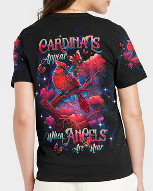 When Cardinals Appear Angels Are Near Women's All Over Print Shirt - Tltw0612242