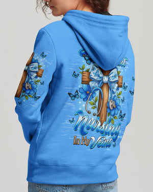 Jesus In My Heart Nursing In My Veins Women's All Over Print Shirt - Tltw0708254
