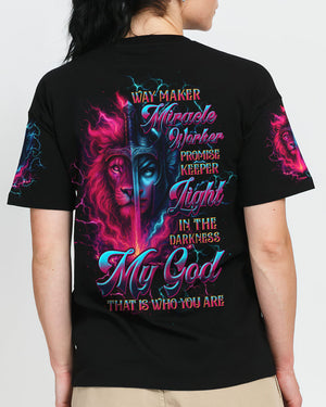 Way Maker Miracle Worker Lion Warrior Women's All Over Print Shirt - Tltw0807252