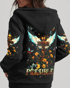 With God All Things Are Possible Women's All Over Print Shirt - Tltw0910244