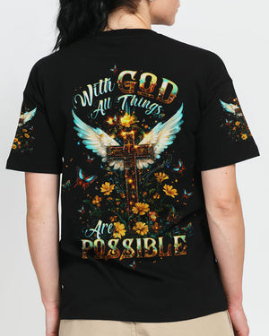 With God All Things Are Possible Women's All Over Print Shirt - Tltw0910244