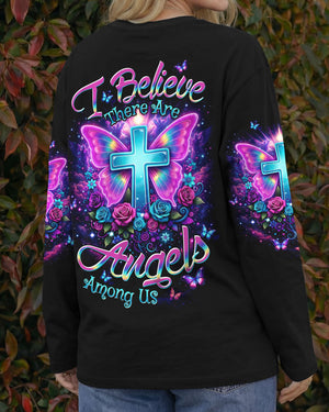 I Believe There Are Angels Among Us Women's All Over Print Shirt - Tltw1003263