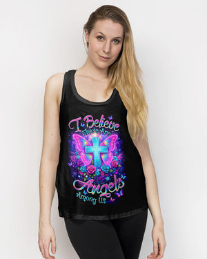 I Believe There Are Angels Among Us Women's All Over Print Shirt - Tltw1003263