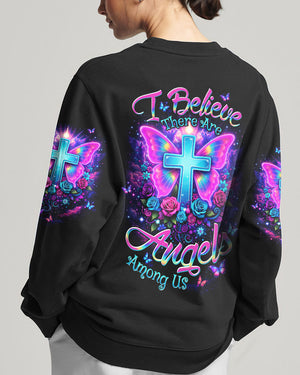 I Believe There Are Angels Among Us Women's All Over Print Shirt - Tltw1003263